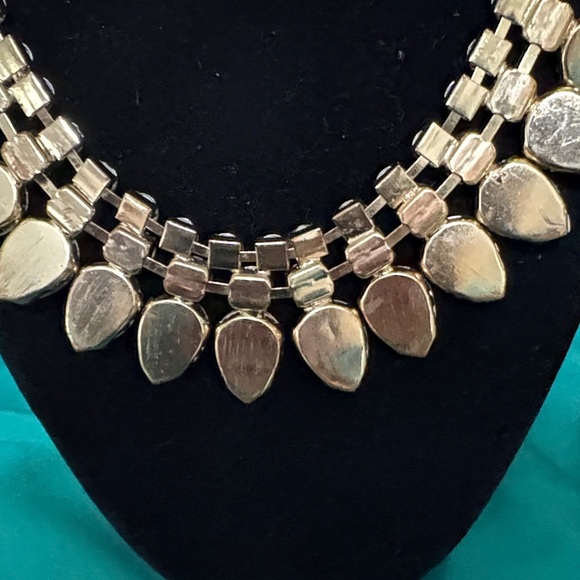 Blue, White and Pink Statement Necklace - Picture 3 of 6